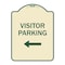 Signmission Designer Series-Visitor Parking 1, Tan & Green Heavy-Gauge Aluminum, 24" x 18", TG-1824-9872 A-DES-TG-1824-9872 - alternate 1